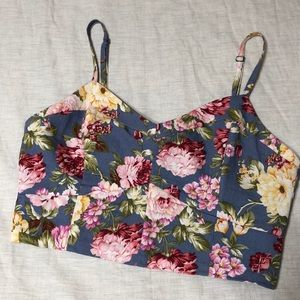 Floral crop top